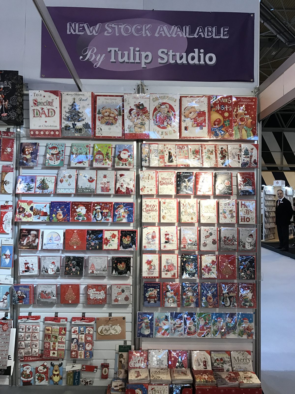 Greeting cards on display